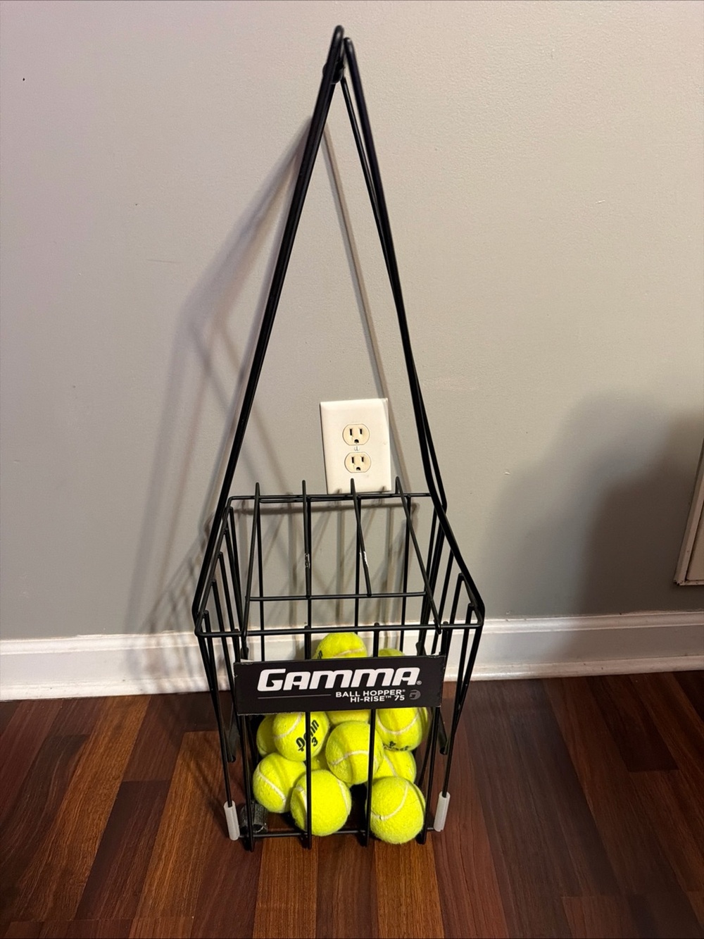 Gamma Tennis Ball hopper High rise 75 With Tennis Balls